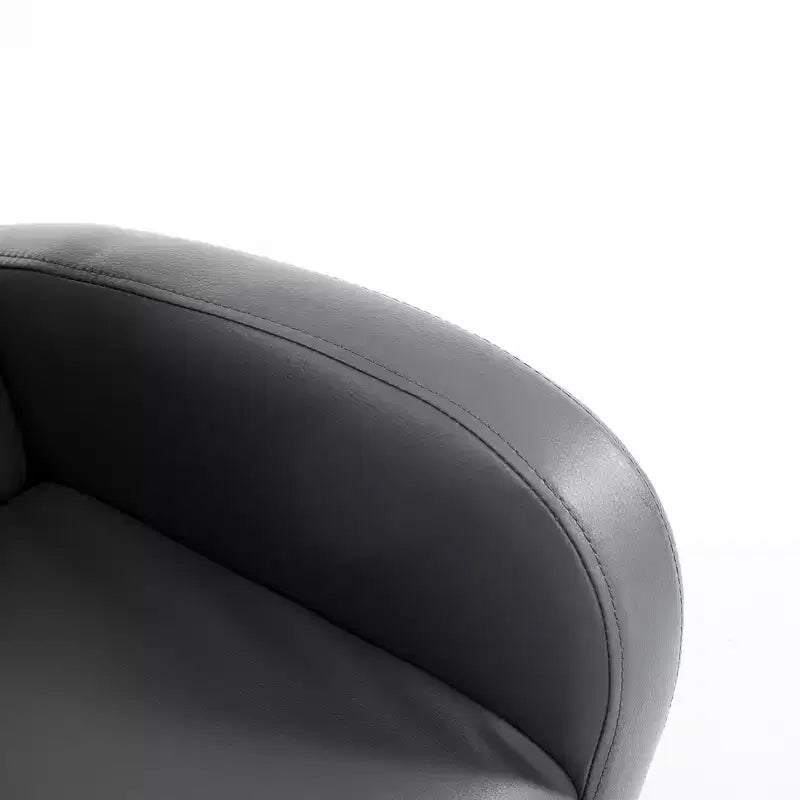 Fauteuil à bascule pour enfant Whisen avec poche latérale, fauteuil pour tout-petit en cuir PU, cadeau pour enfants - Gris
