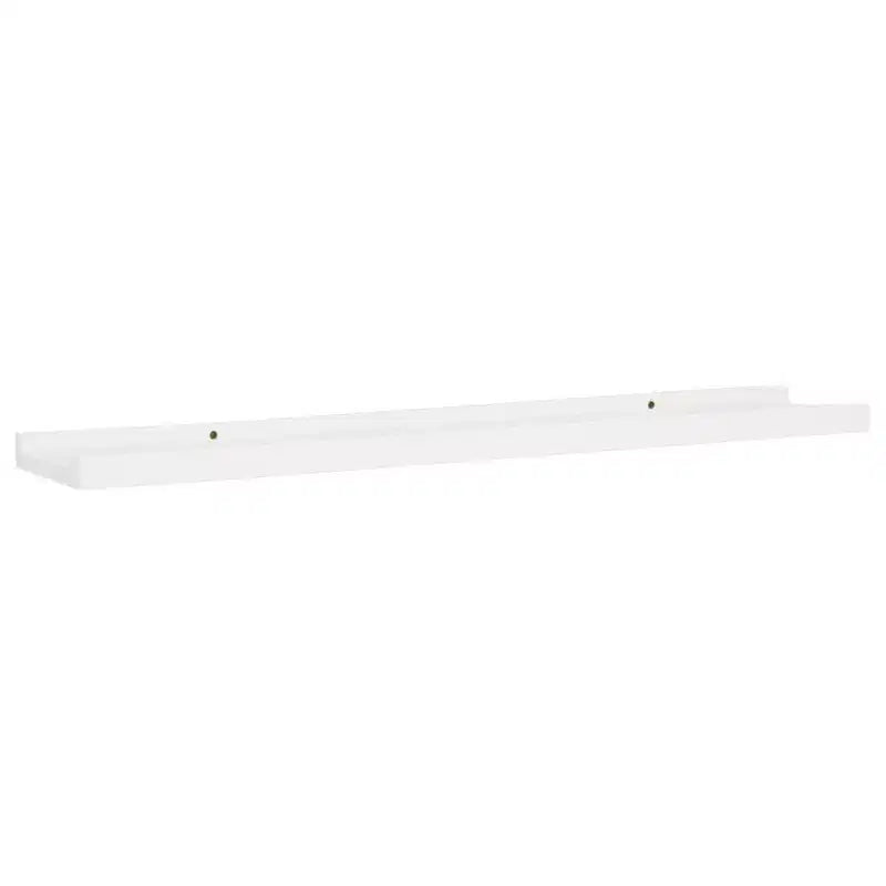 Lot de 2 étagères murales Ledge en MDF blanc de 80 cm de long