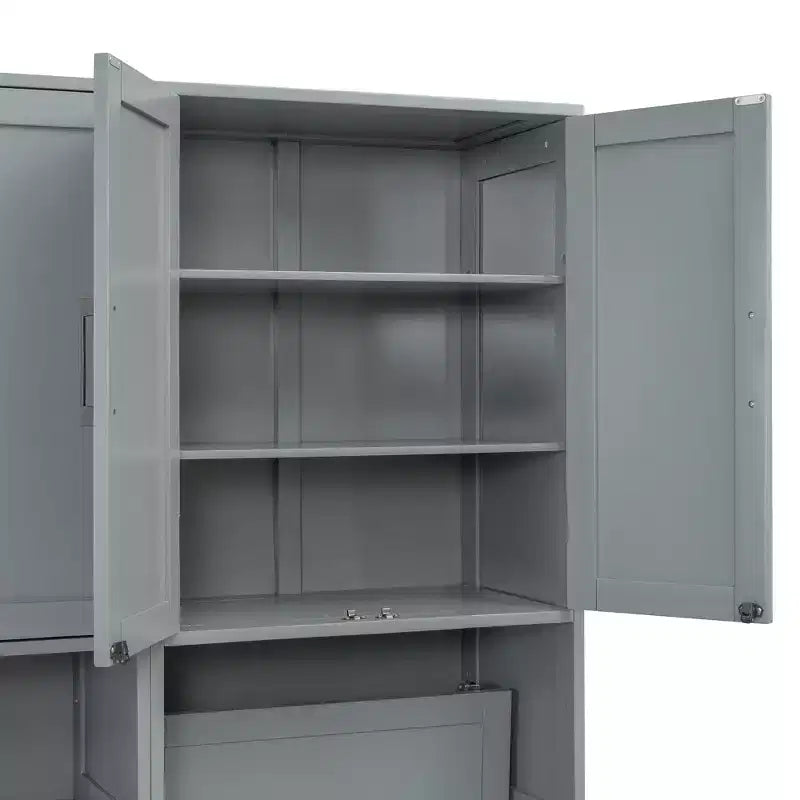Lit escamotable double avec tiroirs et bureau, cadre de lit mural avec armoire de rangement et étagères, lit escamotable double pour bureau à domicile