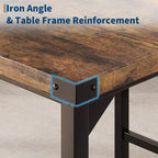 Ensemble de table à manger pour 4, ensemble de table de cuisine 5 pièces, repose-pieds, protection d'angle, table à hauteur de comptoir, 2 tabourets de bar rembourrés, pour la cuisine