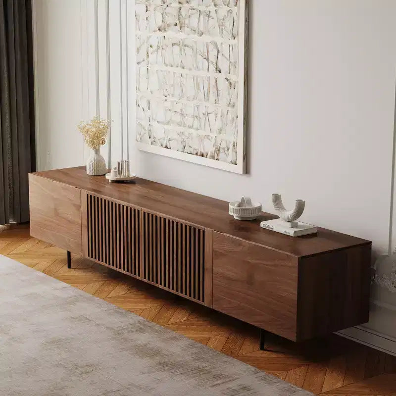 Meuble TV et consoles multimédias Luck Live Farmhouse 94.48 avec grand espace de rangement