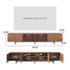 Meuble TV et consoles multimédias Luck Live Farmhouse 94.48 avec grand espace de rangement