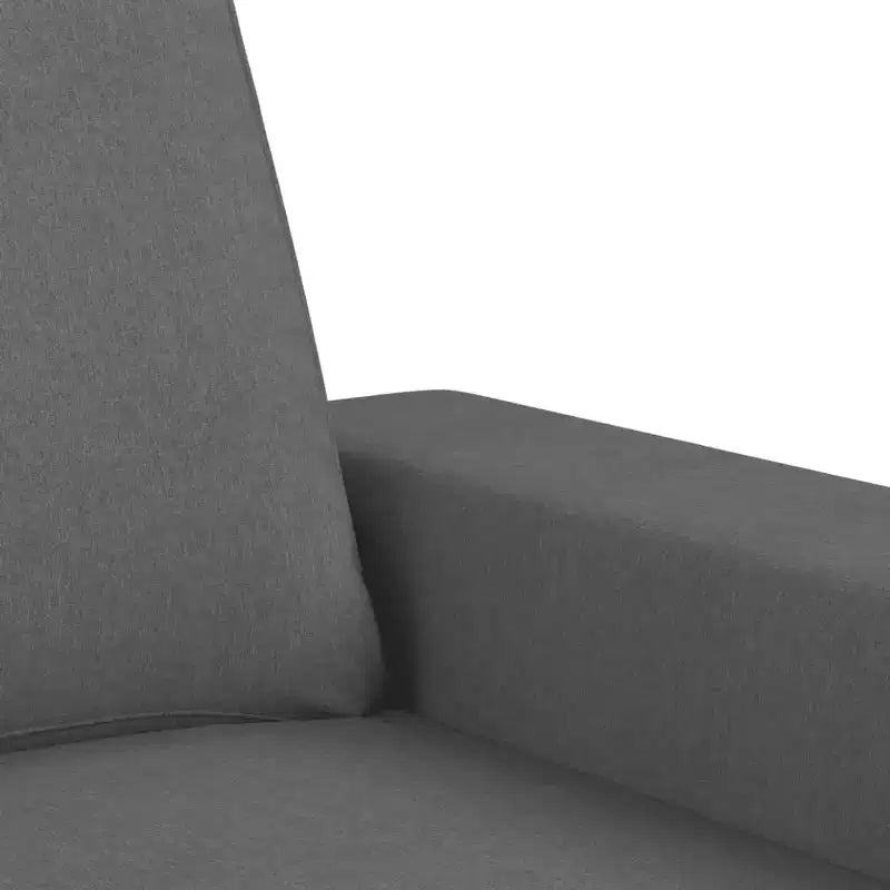vidaXL Ensemble de canapés 2 pièces en tissu gris foncé