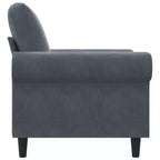 vidaXL Fauteuil club rembourré en velours pour salon