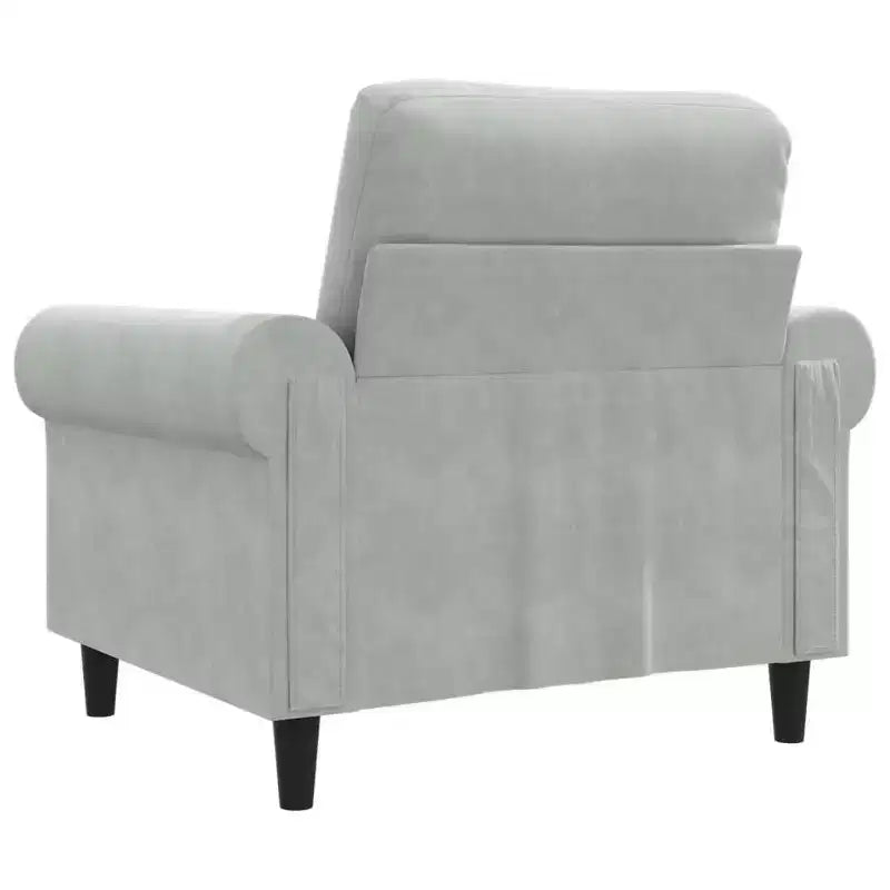 vidaXL Fauteuil club rembourré en velours pour salon
