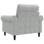 vidaXL Fauteuil club rembourré en velours pour salon