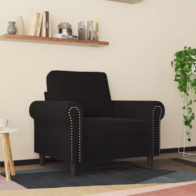 vidaXL Fauteuil club rembourré en velours pour salon