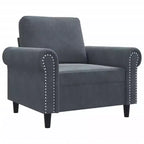 vidaXL Fauteuil club rembourré en velours pour salon