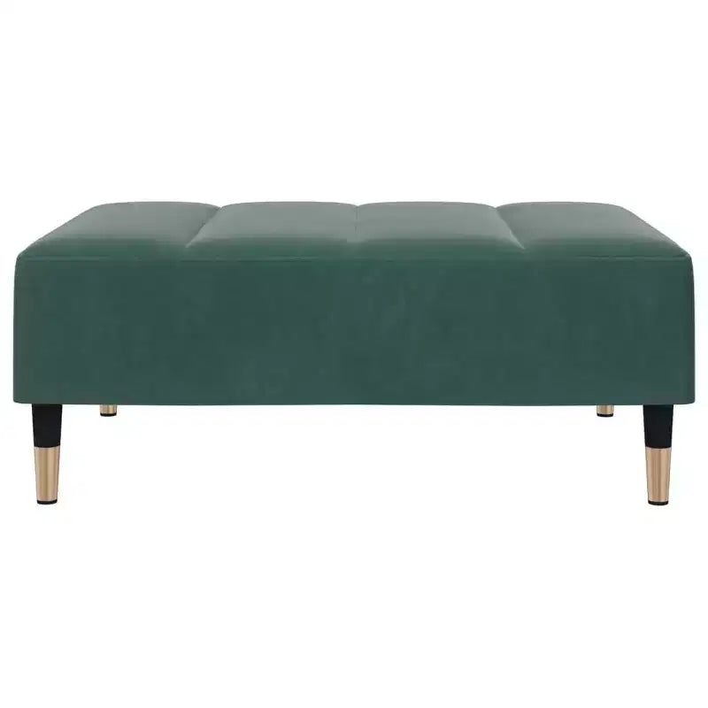 vidaXL Canapé convertible 2 places avec repose-pieds, lit de salon en velours