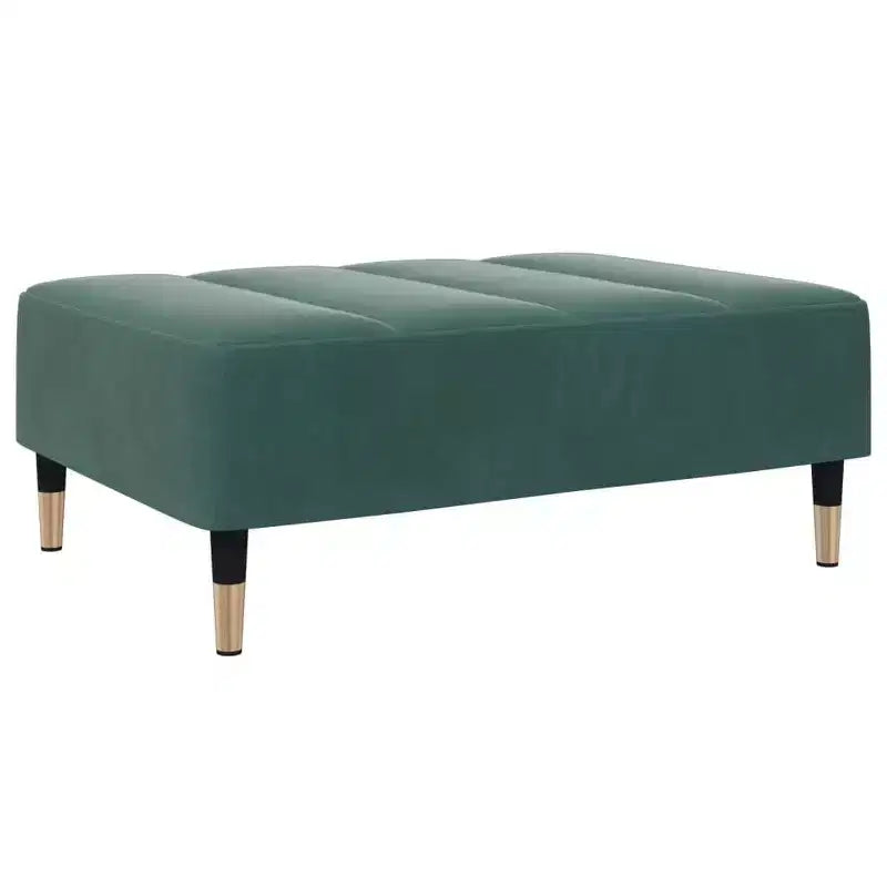 vidaXL Canapé convertible 2 places avec repose-pieds, lit de salon en velours