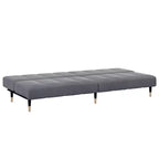 vidaXL Canapé convertible 2 places avec repose-pieds, lit de salon en velours