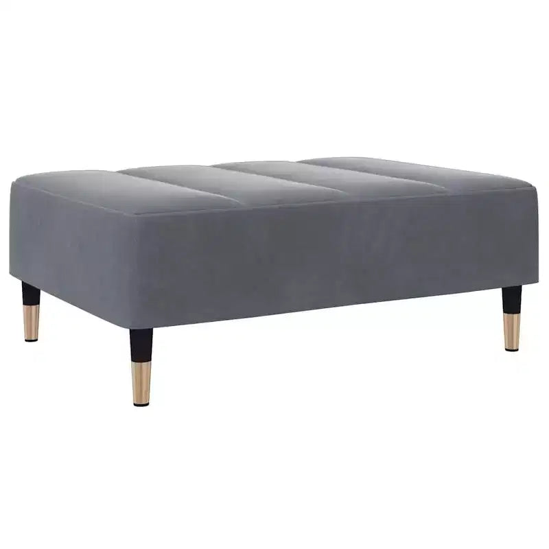 vidaXL Canapé convertible 2 places avec repose-pieds, lit de salon en velours