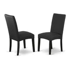Ensemble de salle à manger 5 pièces en chêne massif naturel avec 1 table et 4 chaises avec