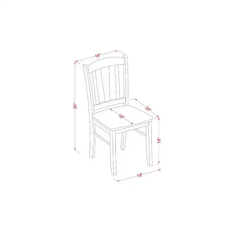Ensemble de salle à manger 3 pièces HomeStock avec plateau en bois massif fini chêne brun naturel et table à rabats
