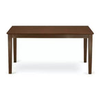 Ensemble de salle à manger rectangulaire 5 pièces en bois massif finition acajou – 4 places