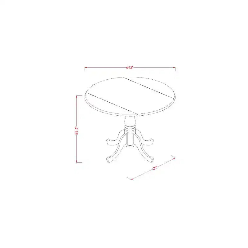 Ensemble de salle à manger rond pour cuisine - Table et chaises 3 pièces - Table de 107 cm - Style bohème