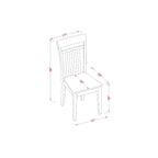 Ensemble de salle à manger rétro pour cuisine - Table et chaises 5 pièces - Ensemble dînette en bois massif - Style ferme moderne