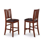 Ensemble table de hauteur comptoir avec 4 chaises - Ensemble de salle à manger moderne pour cuisine ou salle à manger