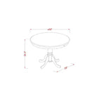 Ensemble table de hauteur comptoir avec 4 chaises - Ensemble de salle à manger moderne pour cuisine ou salle à manger