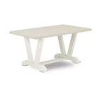 Ensemble de salle à manger HomeStock 5 pièces, table avec plateau en bois massif finition chêne naturel et 4 chaises