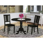 Ensemble dînette rond - Table de cuisine avec 4 chaises - Ensemble de salle à manger moderne