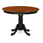 Modern Round Dining Set - 5 Piece Kitchen Table & Chair Set - 42 Inch Table, Black Cherry Finish