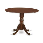 Ensemble de salle à manger 5 pièces Table et chaises rondes - Finition acajou