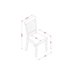 Ensemble table de cuisine avec 2 chaises - Table et chaises pour petits espaces