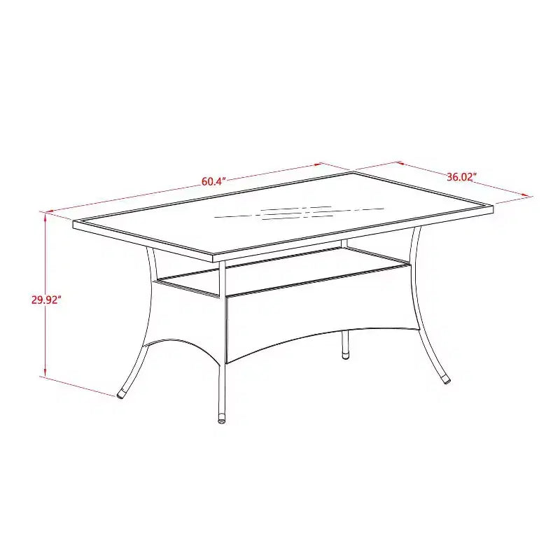 Table à manger HomeStock 7 pièces en bois massif finition chêne naturel avec 6 chaises