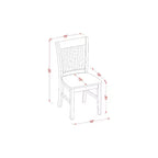 Ensemble table de cuisine 3 pièces Table et chaises rondes Blanc lin