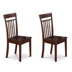 Ensemble de salle à manger Cottage - Table et chaises de cuisine 3 pièces - Petite table carrée au design élégant