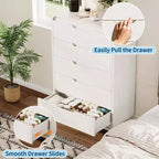 Commode en bois moderne avec pieds en métal : Commode en bois naturel avec coins arrondis et kit anti-basculement pour la sécurité de la chambre.