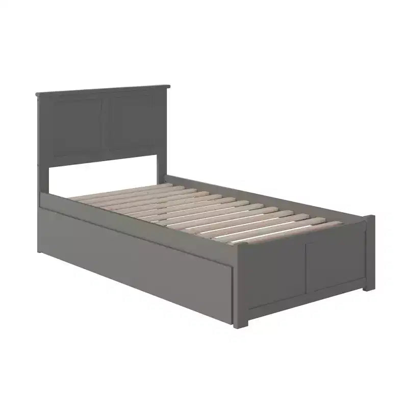 HomeStock 41,34 po H Têtes de lit autoportantes grises format jumeau avec plateforme de matelas