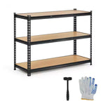 Étagères de garage robustes, étagères de rangement réglables à 3 niveaux, 60x24x36 po, étagères de rangement réglables, étagères de rangement utilitaires en métal