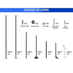 Support de rangement pour kayak, supports de kayak robustes pour garage et rangement extérieur, support de rangement pour planche de surf résistant aux intempéries et robuste, kayaks canoës réglables