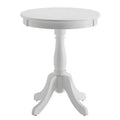 Royal Hampton Side Table With Round Top, White