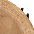 Table basse ronde GDFStudio Lavonia en bois de sapin et fer