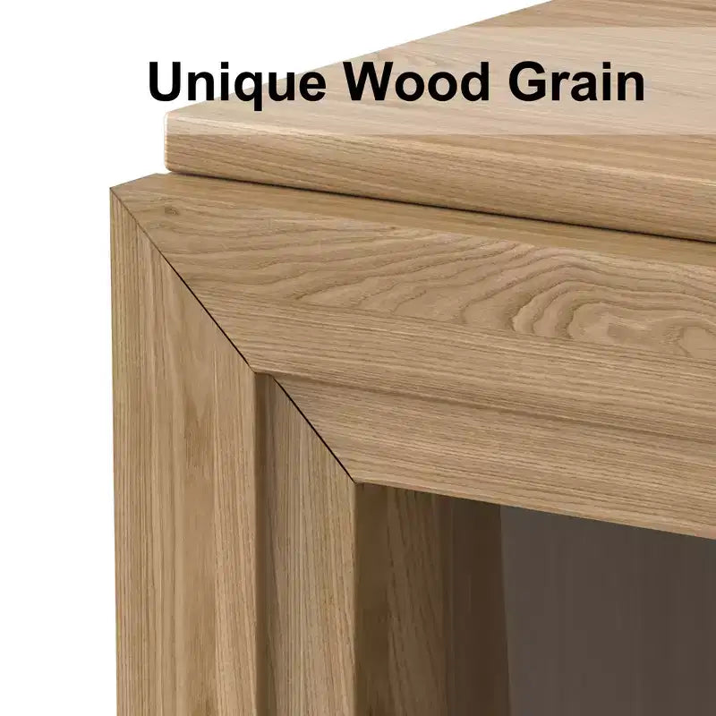 Buffet et armoire empilables en bois massif avec étagères réglables