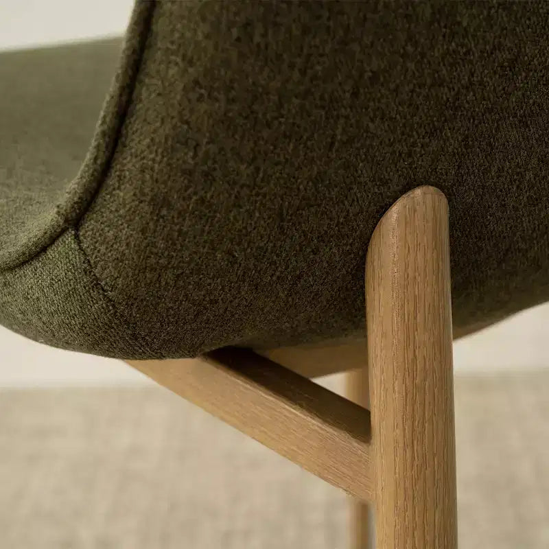 Lot de 6 chaises de salle à manger modernes rembourrées, chaises de cuisine en tissu avec pieds en métal imitation bois pour salle à manger ou coin petit-déjeuner - Panipeachy