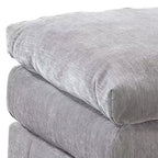 Repose-pieds modulaire Royal Hampton de 33 pouces, siège rembourré moelleux à trois couches, gris