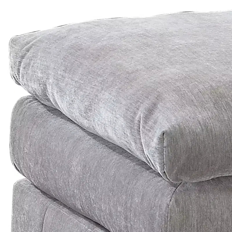 Repose-pieds modulaire Royal Hampton de 33 pouces, siège rembourré moelleux à trois couches, gris