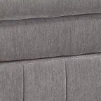 Repose-pieds modulaire Royal Hampton de 33 pouces, siège rembourré moelleux à trois couches, gris