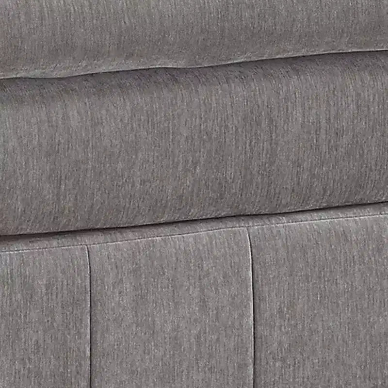 Repose-pieds modulaire Royal Hampton de 33 pouces, siège rembourré moelleux à trois couches, gris