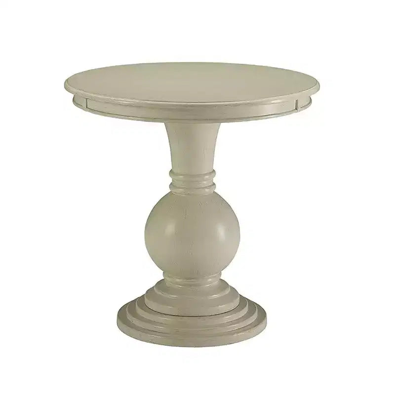 Table d'appoint Royal Hampton avec piètement piédestal, blanc antique