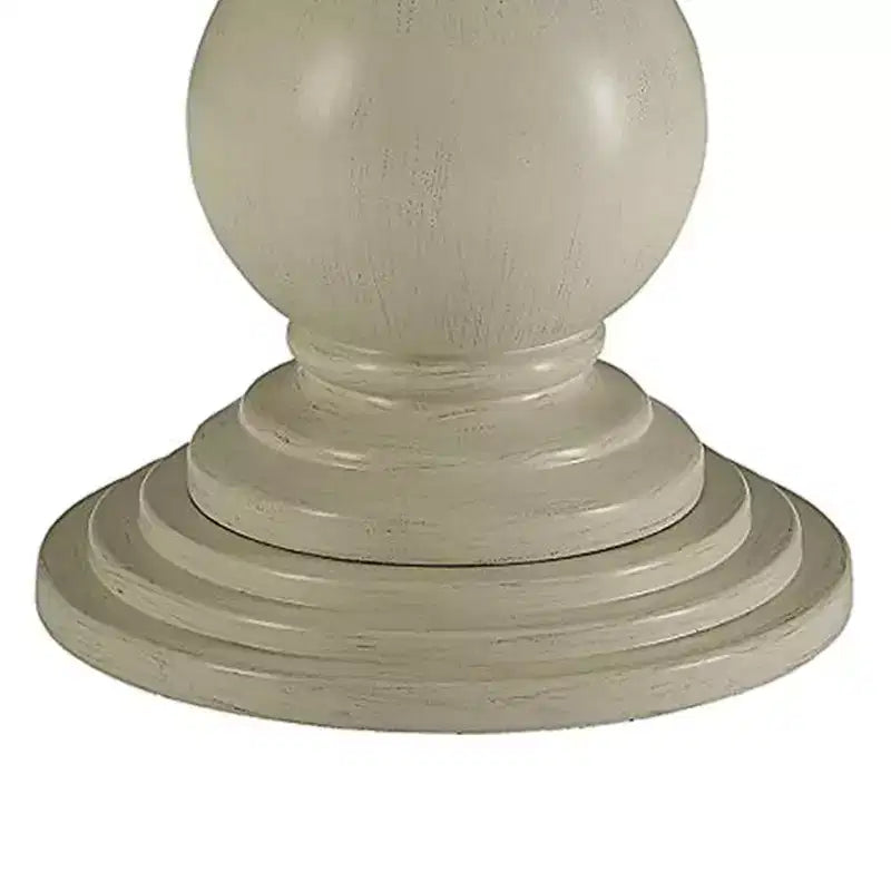 Table d'appoint Royal Hampton avec piètement piédestal, blanc antique