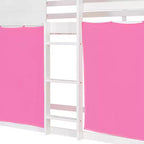 Lit superposé cabane en bois, format jumeau/double, avec tente, design amusant de maisonnette pour enfants - ModernLuxe