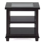 Jofran,Panama Contemporary Wood and Glass End Table