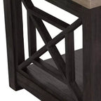 Liberty Furniture, guéridon Heatherbrook Heatherbrook de couleur Charbon