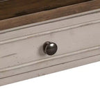 Table d'appoint Liberty Furniture, Morgan Creek, blanc antique avec accents tabac brossé