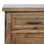 Jofran, Table d'appoint rustique de transition en bois Claremont avec rangement